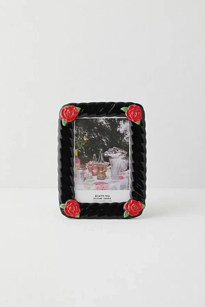 Urban Outfitters Rosebud Picture Frame In Black At  In Multi