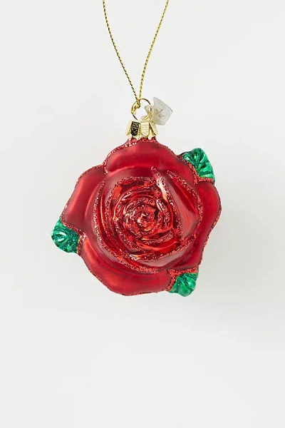 Urban Outfitters Rosebud Ornament In Red At