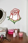 URBAN OUTFITTERS ROSEBUD WALL MIRROR IN RED AT URBAN OUTFITTERS