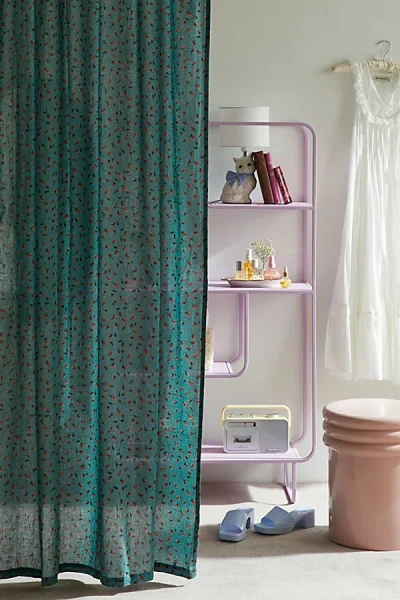 Urban Outfitters Rosebud Window Panel In Green Sage At