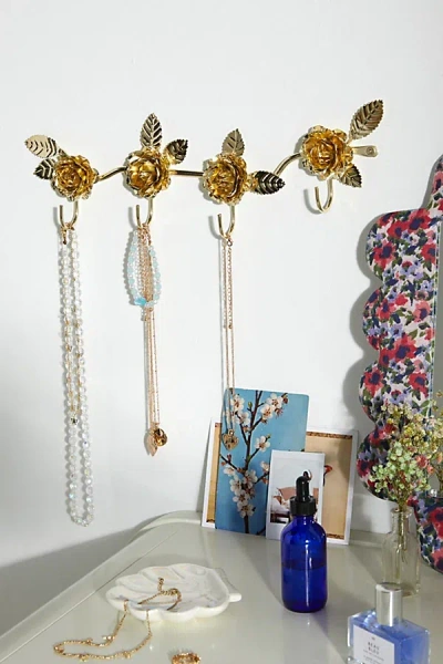 Urban Outfitters Rosette Jewelry Hanger In Gold At  In White