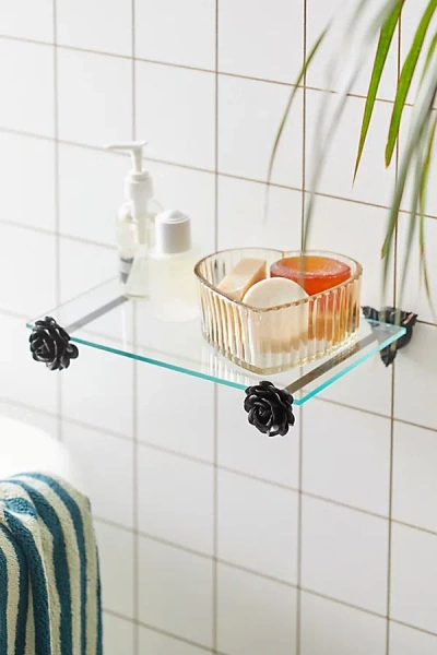 Urban Outfitters Rosette Wall Shelf In Black At  In Multi