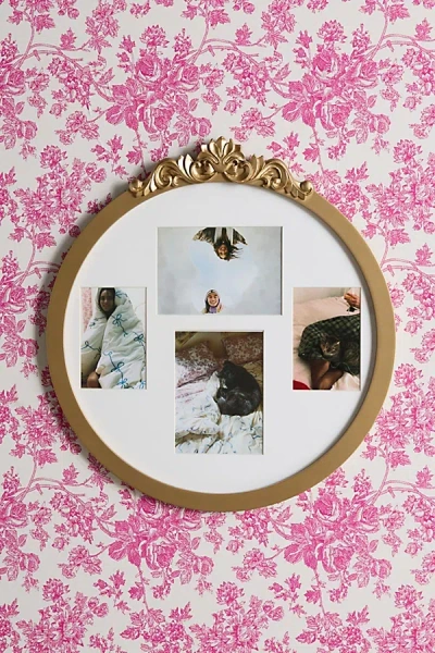 Urban Outfitters Round 19" X 21" Wall Mounted Picture Frame In Gold At