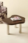 Urban Outfitters Rue Abstract Coffee Table In Walnut/chrome At  In Brown