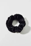 Urban Outfitters Ruffle Velvet Scrunchie In Black, Women's At  In Black