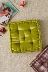 Urban Outfitters Ruthie Velvet Floor Pillow In Apple Green At