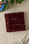 Urban Outfitters Ruthie Velvet Floor Pillow In Red At