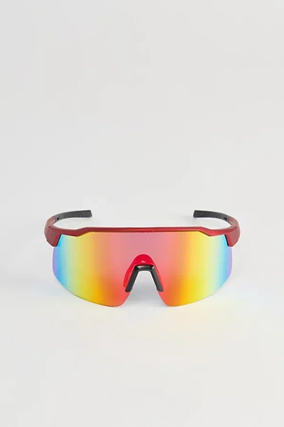 Urban Outfitters Ryker Sport Shield Sunglasses In Red, Men's At  In Multi