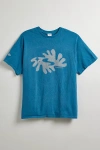 URBAN OUTFITTERS S SWIRL TEE IN DARK BLUE, MEN'S AT URBAN OUTFITTERS