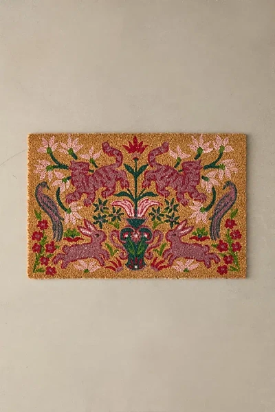 Urban Outfitters Sabine Animal Coir Doormat In Brown At