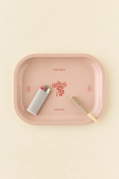 Urban Outfitters Sackville & Co. Tin Icon Rolling Tray In Pink At