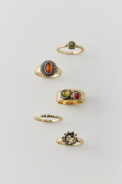 Urban Outfitters Sadie Ring Set In Gold, Women's At
