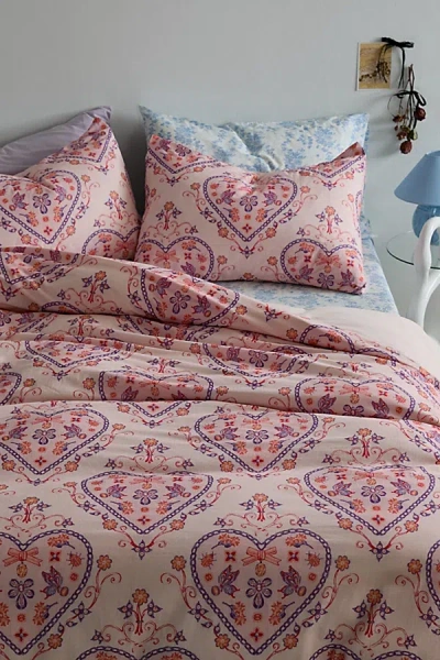 Urban Outfitters Sadie Trinket Duvet Cover In Pink At  In Animal Print