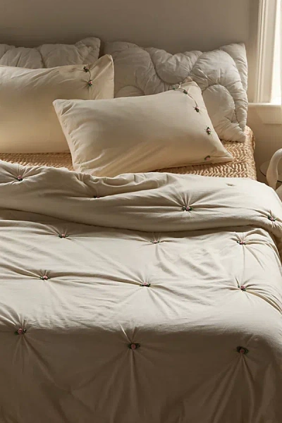 Urban Outfitters Sadya Rose Comforter In Vintage Cream At  In White
