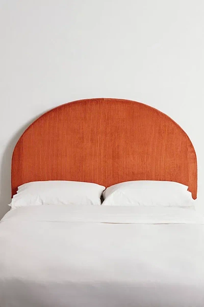 Urban Outfitters Sandra Upholstered Corduroy Headboard In Rust At