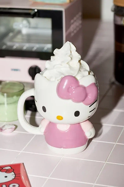 Urban Outfitters Sanrio Hello Kitty 20 oz Sculpted Mug In Pink At  In White