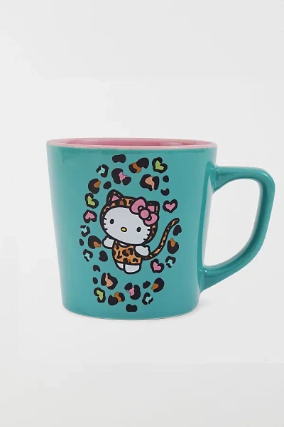 Urban Outfitters Sanrio Hello Kitty Leopard 17 Oz. Ceramic Mug At  In Green