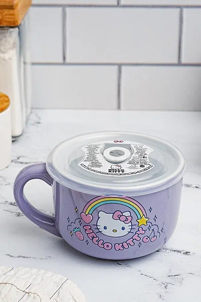 Urban Outfitters Sanrio Hello Kitty Rainbow 24 Oz. Ceramic Soup Mug At  In Purple