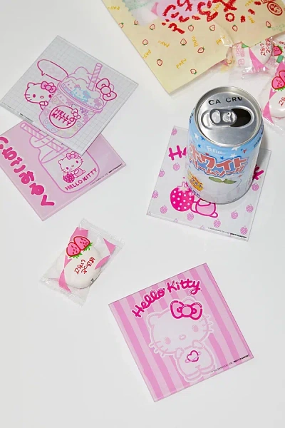 Urban Outfitters Sanrio Hello Kitty Strawberry Milk Glass Coaster Set