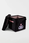 Urban Outfitters Sanrio Plush Storage Cube In Kuromi At  In Black