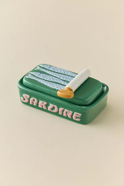 Urban Outfitters Sardine Trinket Box In Green At