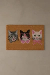 Urban Outfitters Sassy Cat Coir Doormat In Pink At  In Multi