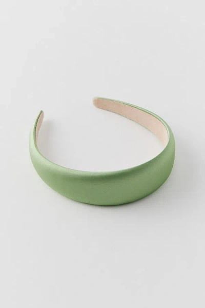 Urban Outfitters Satin Headband In Light Green, Women's At