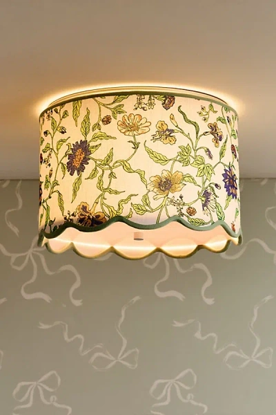 Urban Outfitters Scallop Flush Mount Conversion Kit In Botanical Motif At  In Neutral