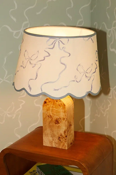 Urban Outfitters Scallop Lamp Shade In Bow Print At
