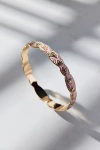 Urban Outfitters Scallop Patterned Metal Bangle Bracelet In Pink, Women's At