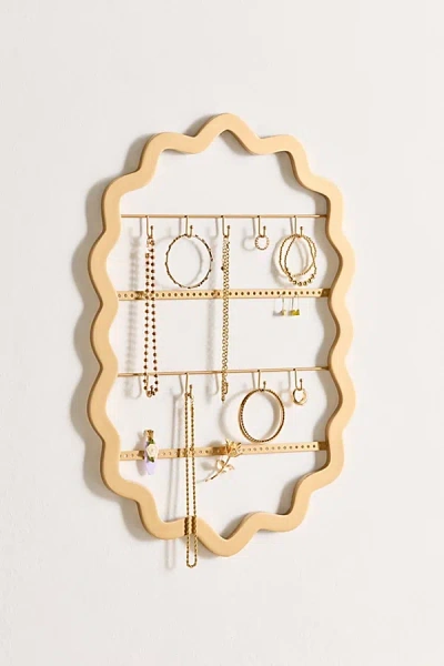 Urban Outfitters Scalloped Jewelry Storage Wall Frame In Gold At