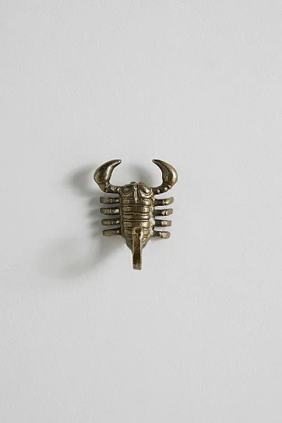 Urban Outfitters Scorpion Wall Hook In Gold At  In Blue