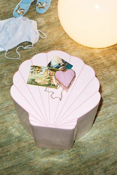 Urban Outfitters Seashell Side Table In Pink At