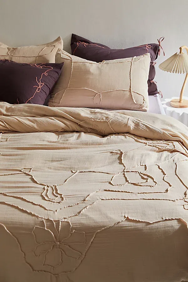 Urban Outfitters Serena Lumi Gauze Duvet Cover - Thumbnail 4