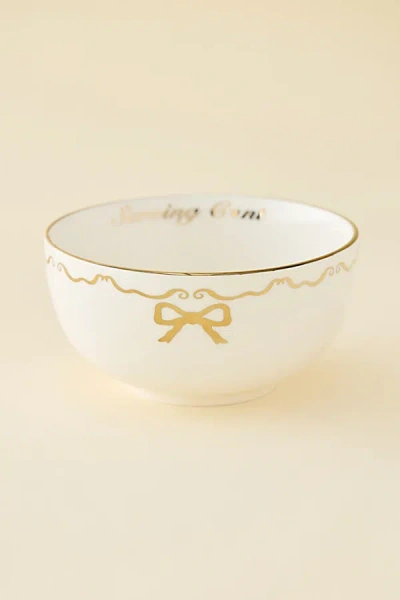 Urban Outfitters Serving… Ceramic Serving Bowl In Gold At