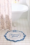 Urban Outfitters Serving… Round Scalloped Tufted Bath Mat In Cream At