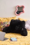 Urban Outfitters Shaggy Boo Pillow In Black At