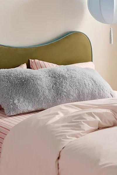 Urban Outfitters Shaggy Faux Fur Body Pillow In Grey At