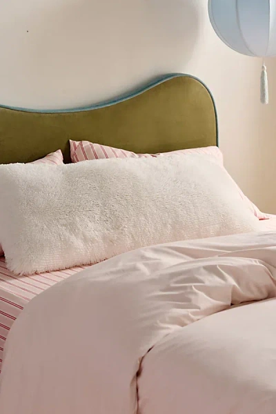Urban Outfitters Shaggy Faux Fur Body Pillow In White At