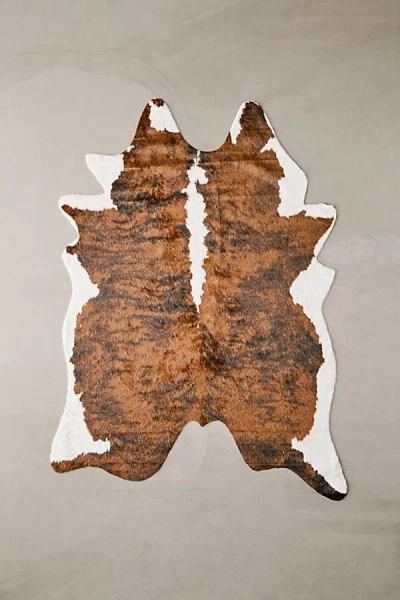 Urban Outfitters Shaped Faux Animal Hide Rug