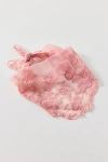 Urban Outfitters Sheer Floral Lace Headscarf In Pink, Women's At