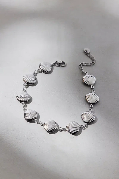 Urban Outfitters Shell Charm Bracelet In Silver, Women's At