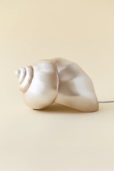 Urban Outfitters Shell Shaped Table Lamp In Neutral At