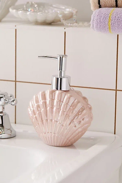 Urban Outfitters Shell Soap Dispenser In Pink At