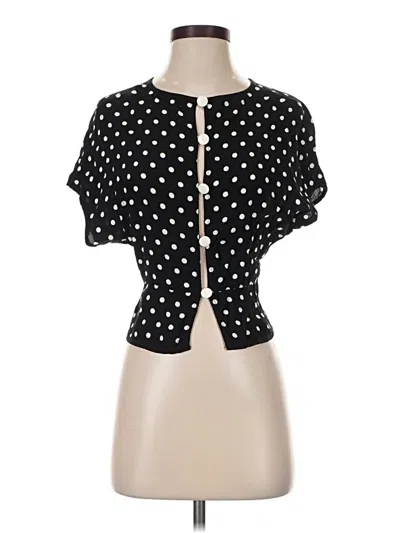 Pre-owned Urban Outfitters Short Sleeve Blouse In Black