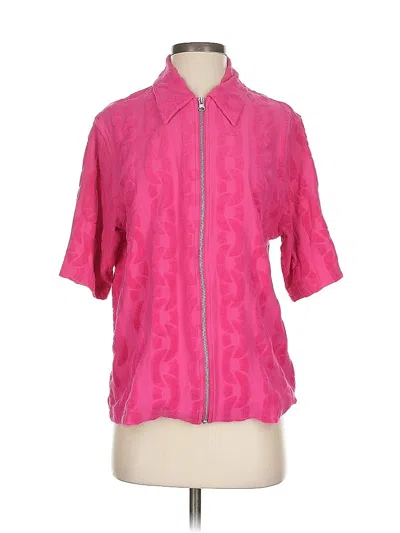 Pre-owned Urban Outfitters Short Sleeve Blouse In Pink