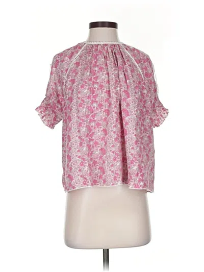 Pre-owned Urban Outfitters Short Sleeve Blouse In Pink
