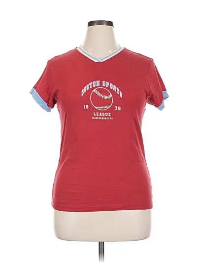Pre-owned Urban Outfitters Short Sleeve T-shirt In Red