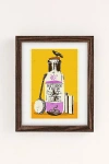 Urban Outfitters Showdeer Music Is Medicine Art Print In Walnut Wood Frame At  In Brown