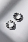 Urban Outfitters Siena Textured Hoop Earring In Silver, Women's At  In Metallic